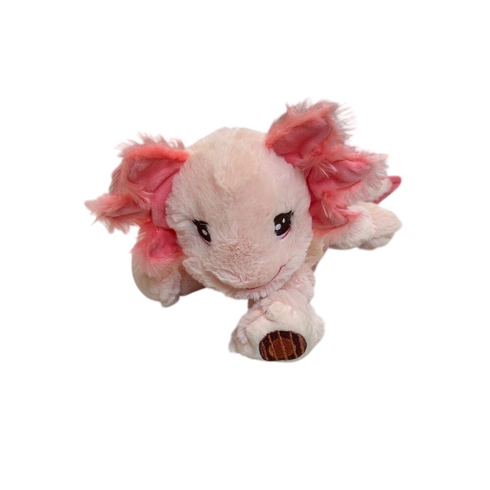 Pink Axolotl Plush‎ Stuffed Animal Soft Toy Ribbed Belly Salamander 12 Inch